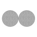 Grey Knitted Pattern Print Car Coasters