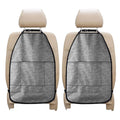 Grey Knitted Pattern Print Car Seat Organizers