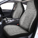 Grey Knitted Pattern Print Universal Fit Car Seat Covers