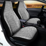 Grey Knitted Pattern Print Universal Fit Car Seat Covers