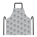 Grey Koala Pattern Print Apron