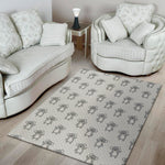 Grey Koala Pattern Print Area Rug