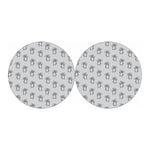 Grey Koala Pattern Print Car Coasters