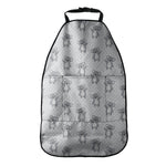 Grey Koala Pattern Print Car Seat Organizers