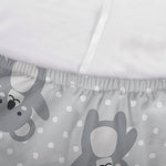 Grey Koala Pattern Print Sofa Cover