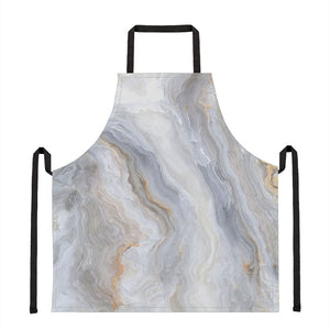 Grey Marble Print Apron