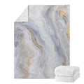 Grey Marble Print Blanket