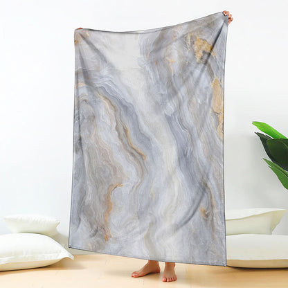 Grey Marble Print Blanket