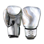 Grey Marble Print Boxing Gloves