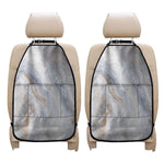 Grey Marble Print Car Seat Organizers