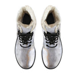 Grey Marble Print Comfy Boots GearFrost
