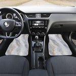 Grey Marble Print Front and Back Car Floor Mats