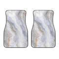 Grey Marble Print Front Car Floor Mats