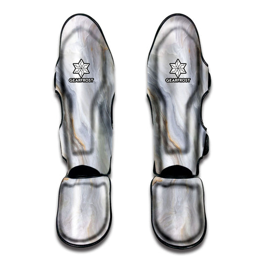 Grey Marble Print Muay Thai Shin Guard