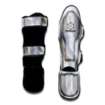 Grey Marble Print Muay Thai Shin Guard