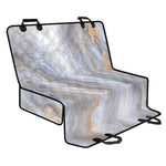 Grey Marble Print Pet Car Back Seat Cover