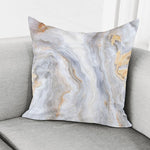 Grey Marble Print Pillow Cover