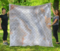 Grey Marble Print Quilt