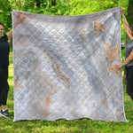 Grey Marble Print Quilt