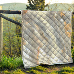 Grey Marble Print Quilt