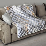 Grey Marble Print Quilt