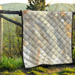 Grey Marble Print Quilt