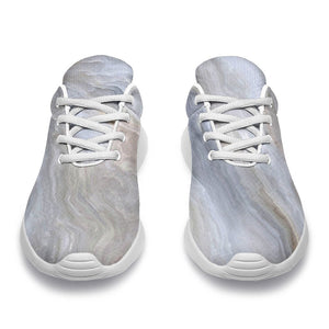 Grey Marble Print Sport Shoes GearFrost