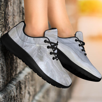 Grey Marble Print Sport Shoes GearFrost