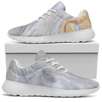 Grey Marble Print Sport Shoes GearFrost