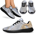 Grey Marble Print Sport Shoes GearFrost