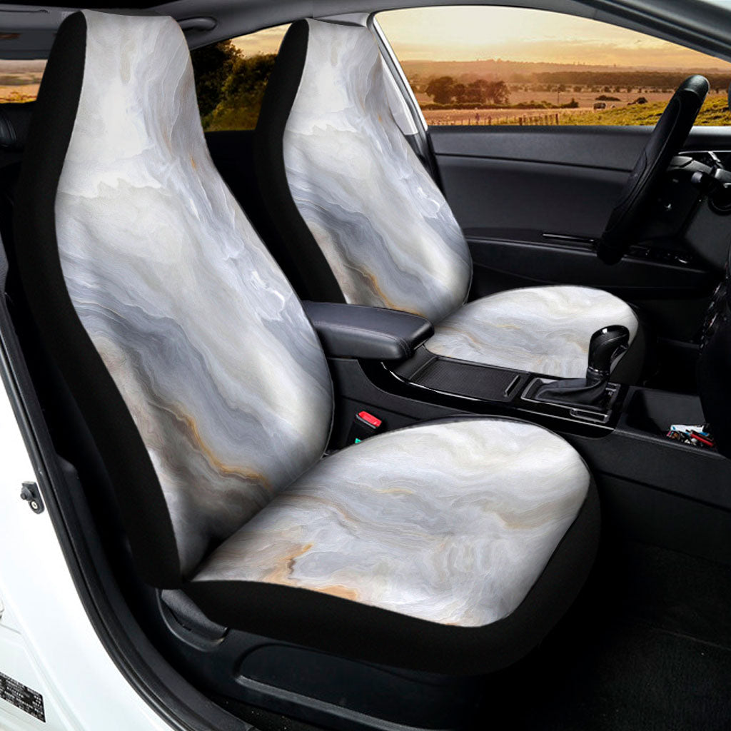 Grey Marble Print Universal Fit Car Seat Covers