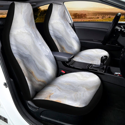 Grey Marble Print Universal Fit Car Seat Covers