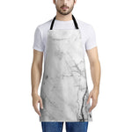 Grey Marble Stone Print Apron