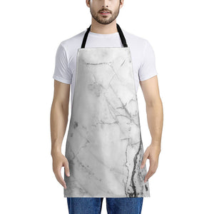 Grey Marble Stone Print Apron