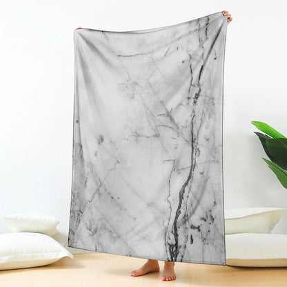 Grey Marble Stone Print Blanket