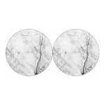 Grey Marble Stone Print Car Coasters