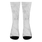 Grey Marble Stone Print Crew Socks