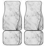 Grey Marble Stone Print Front and Back Car Floor Mats