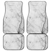 Grey Marble Stone Print Front and Back Car Floor Mats