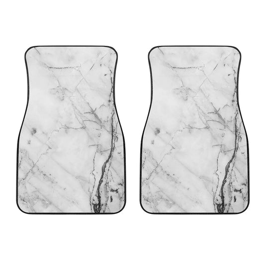 Grey Marble Stone Print Front Car Floor Mats