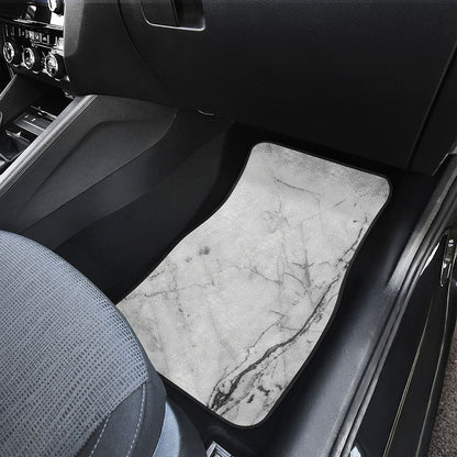 Grey Marble Stone Print Front Car Floor Mats