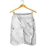 Grey Marble Stone Print Men's Shorts