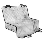 Grey Marble Stone Print Pet Car Back Seat Cover