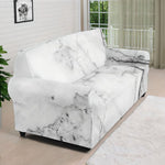 Grey Marble Stone Print Sofa Cover