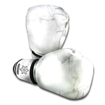 Grey Marble Texture Print Boxing Gloves