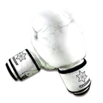 Grey Marble Texture Print Boxing Gloves