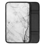 Grey Marble Texture Print Car Center Console Cover