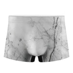Grey Marble Texture Print Men's Boxer Briefs