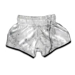 Grey Marble Texture Print Muay Thai Boxing Shorts