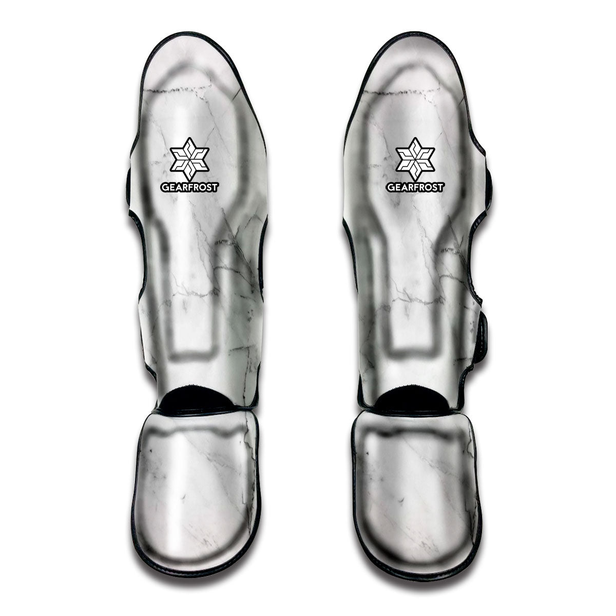 Grey Marble Texture Print Muay Thai Shin Guard